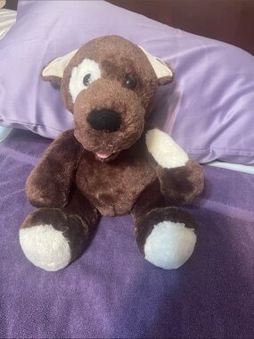 Build-A-Bear Brown and Cream Plush Dog Toy